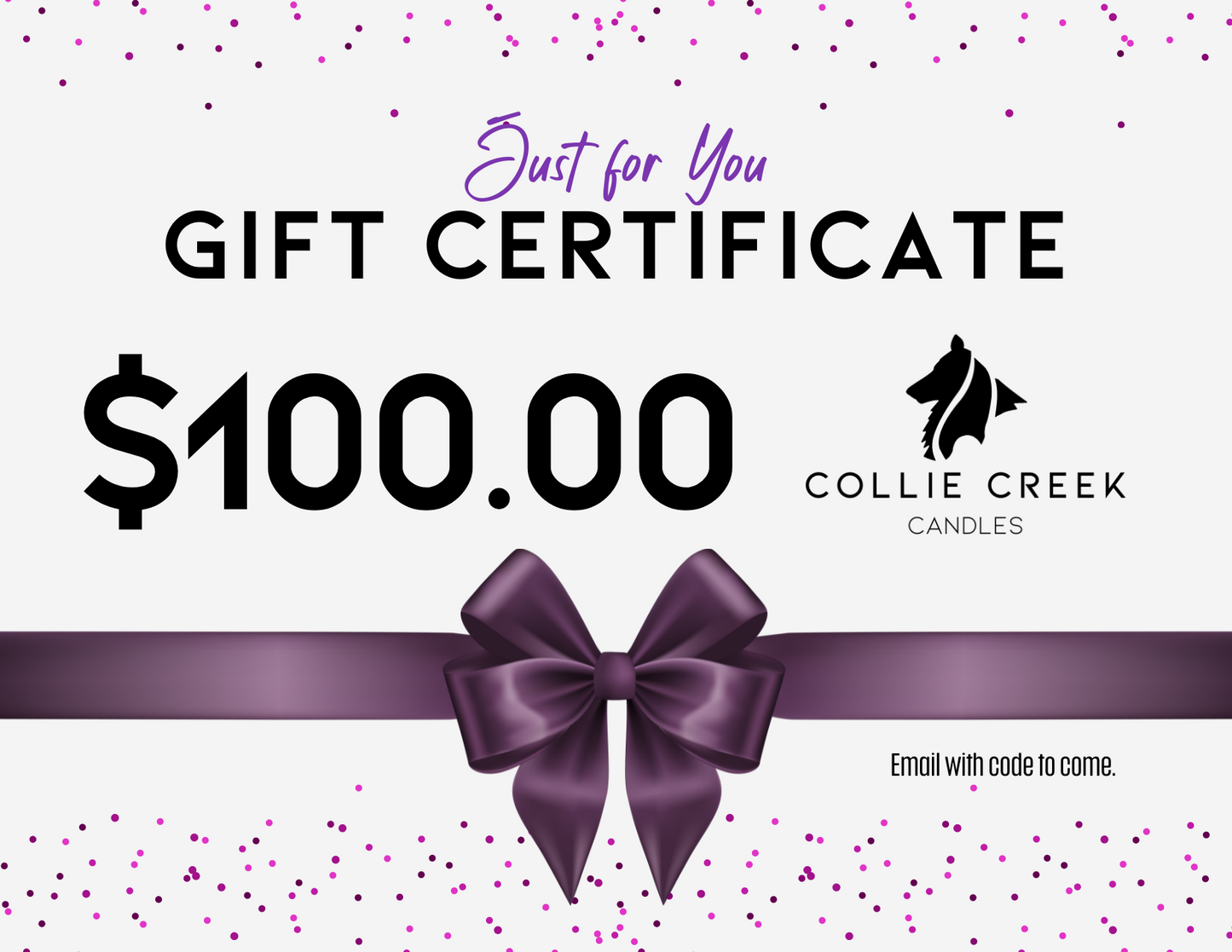 Collie Creek Candles gift card