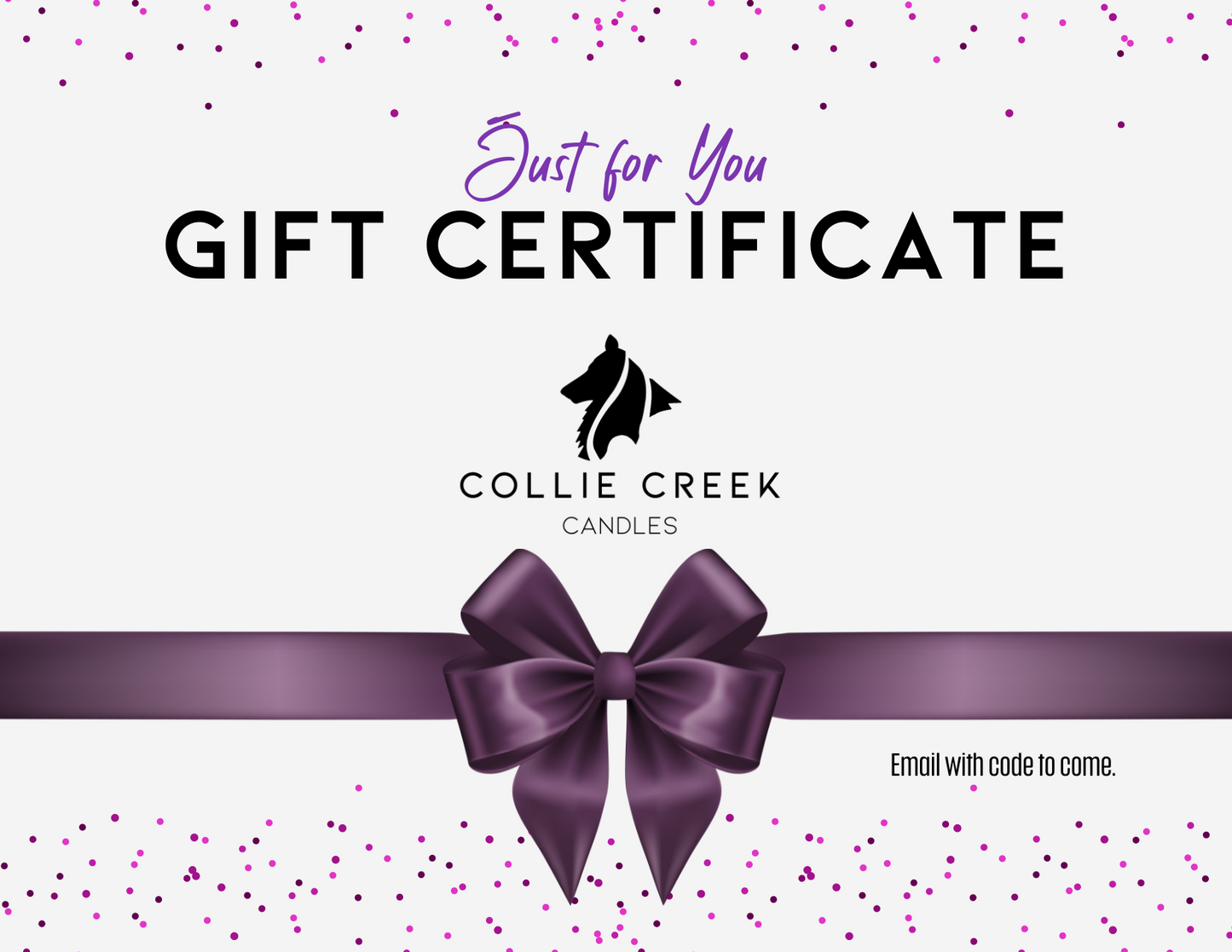 Collie Creek Candles gift card