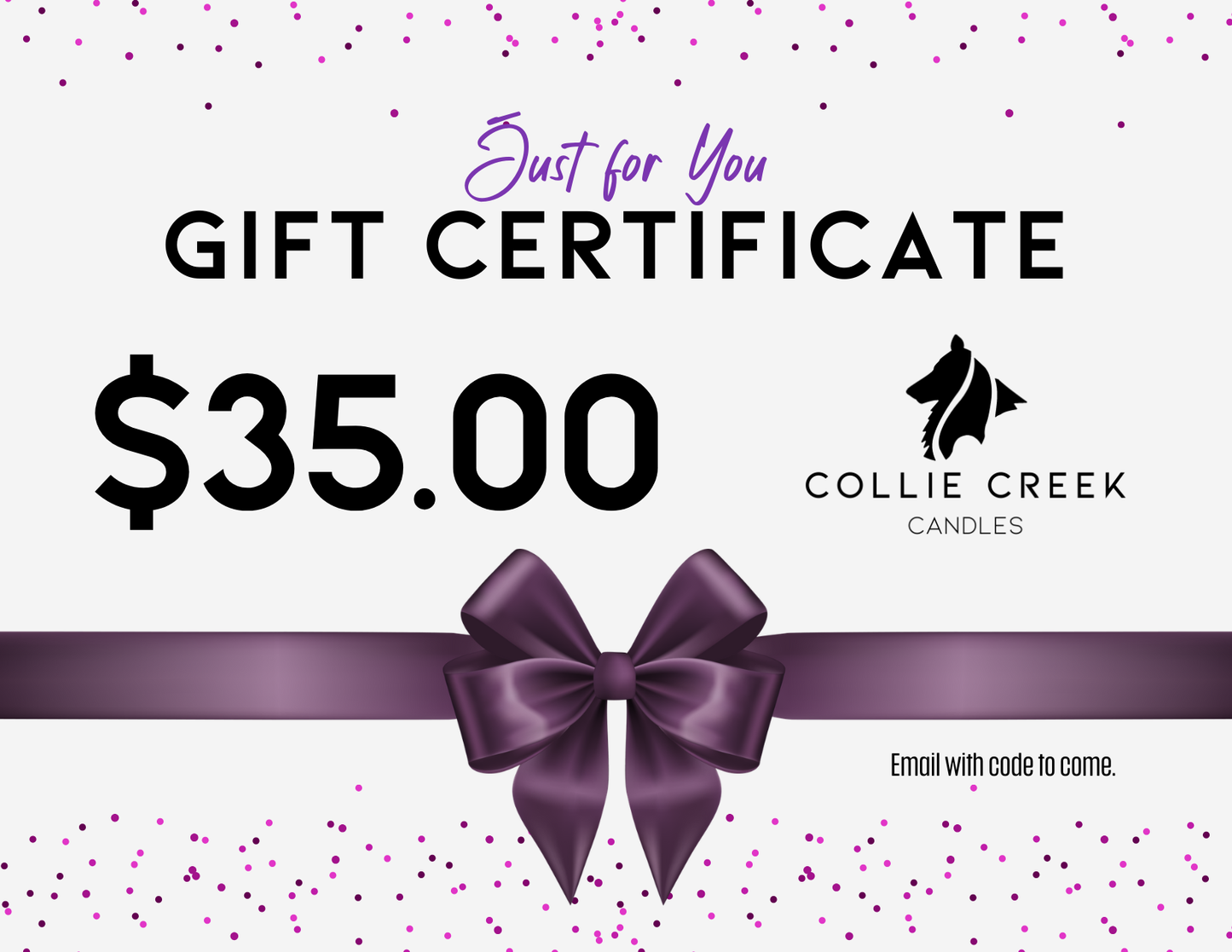 Collie Creek Candles gift card